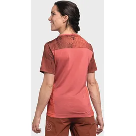 Schöffel Shirt Valbella L, atmungsaktives Radtrikot, schnell trocknendes Funktionsshirt mit 4-Wege-Stretch, clasping Rose, 38