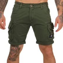 Alpha Industries Crew Patch Kurze Hose - Dark Olive, 34