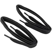 Collonil Schnürsenkel flach 9 mm breit 90 cm Schwarz