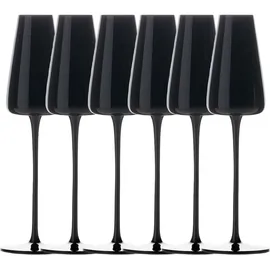 Intirilife Champagner Glas Set 220ml, Weingläser, Schwarz-