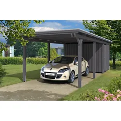 Skan Holz Emsland - Flachdach Carport Breite 354 cm Holzcarport