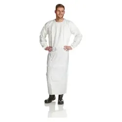 ProSafe® 2 Schutzkittel mit Rückenbindung, 150 cm lang, weiß PS2KI-150 , 1 Karton = 50 Stück, PSA Kategorie 1