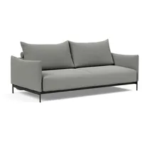 Innovation Living TM Schlafsofa »MALLOY innovativ, komfortabel und bequem, modernes Design«, hohe Rückenlehne, schmale Armlehnen, inklusive Bettaufbewahrung grau