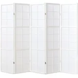 Homestyle4u 3 4 5 oder 6-teiliger Paravent Paravents Raumteiler Shoji weiß Holz