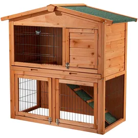 BigB Kleintierhaus 2 Etagen 87,1 x 54,7 x 100 cm braun