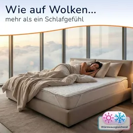 MSS e.K. NightGel Matratzenauflage 160 x 200 cm weiß