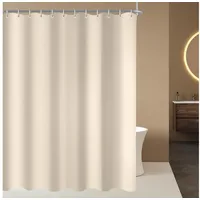 Lerores Duschvorhang 90 x 90 cm beige