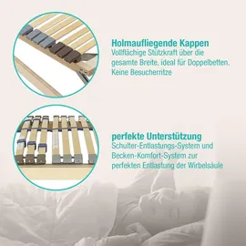 Beco Blue Royal NV, 42 Leisten, montiert, nicht verstellbar, Blauer Engel 80 cm x 200 cm