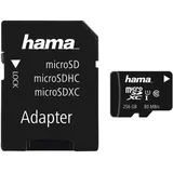 hama gmbh&co. kg Hama microSDXC 256GB Class 10 UHS-I 80MB/s + Adapter/Mobile