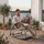Tectake Avignon Sonnenliege 195 x 62 x 91 cm Grau