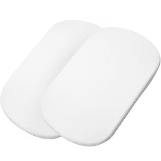 Maxi-Cosi Iora Bettlaken für Babybetten, Spannbettlaken für Maxi-Cosi Iora, Iora Air und Tori, 2er Set Spannbettlaken für Beistellbett, Weiß