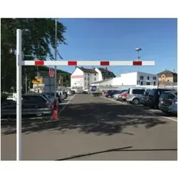 Schake Höhenbegrenzer 3000 mm zum Einbetonieren + Vorhangschloss, Lichte Weite: 3000 mm