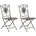 CLP Sibell Gartenstuhl 42 x 49 x 91 5 cm bronze 2er Set
