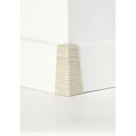 Classen - Außenecke Für Clip-leiste Foliert 58 X 19 Mm Eiche Weiß Holzpore Laminatleiste