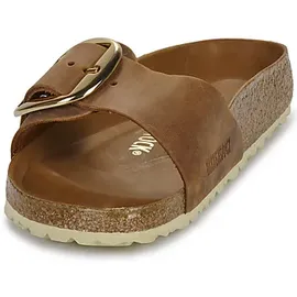 Birkenstock Madrid Big Buckle Nubukleder geölt schmal cognac 36
