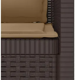 vidaXL 1-Sitzer Sessel 1 x 1 x 1 cm braun