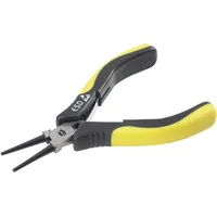 TOOLCRAFT 820718 ESD Rundzange Gerade Carbonstahl 130 mm
