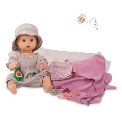 Götz - Sleepy Aquini Mädchen Avocado 33 cm, Babypuppe ohne Haare mit braunen Schlafaugen