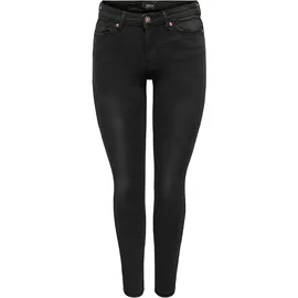Only Wauw Skinny Jeans in verwaschen Schwarz-M-L32