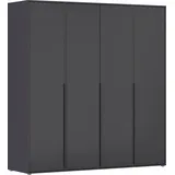 Rauch Drehtürenschrank »Kleiderschrank Schrank Garderobe Wäscheschrank NAGATA viel Stauraum«, (in 3 verschiedenen Ausstattungen BASIC/CLASSIC/PREMIUM), mit modernen Stangengriffen in Graumetallic TOPSELLER MADE IN GERMANY,