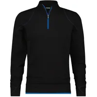 DASSY T-shirt mit langen Ärmeln, schwarz/azurblau Gr. 3XL