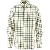 Fjällräven Langarmhemd Övik Flannel, chalk white-laurel green, L