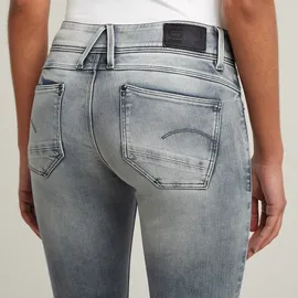 G-Star Lynn Mid Waist Skinny Jeans Faded Industrial Grey 30 30