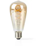 Nedis Nedis, Wi-Fi LED Glühbirne 4.9W 360lm E27 SmartLife ST64 Format, Weiß