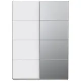 freiraum Schiebetürenschrank SCHACH&MATT 2 in weiss - 150,1x210,5x61,2cm (BxHxT) weiß