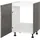 kochstation Spülenunterschrank KS-Trea SP60 75 x 60 x 56 cm Grau