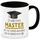 speecheese Master bestanden Kaffeebecher in schwarz mit Spruch Masterabschluss ich habe immer recht Schulabschluss Studium Klugscheißer Ausbildung Diplom Absolvent Prüfung Tasse