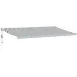 vidaXL Markise Einziehbar 5 x 3 m grau