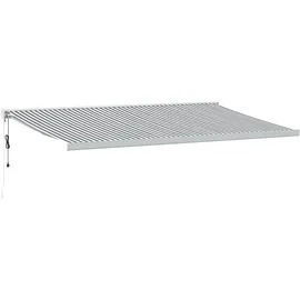 vidaXL Markise Einziehbar 5 x 3 m grau