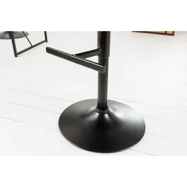 Riess-Ambiente Barhocker COMFORT 1 St höhenverstellbar drehbar dunkelgrau / schwarz