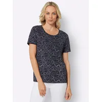 Classic Basics Sieh an! Druck-Shirt in marine-bedruckt | Gr.: 42