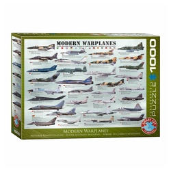 EUROGRAPHICS Puzzle Moderne Kampfflugzeuge, 1000 Puzzleteile bunt