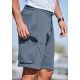 AUTHENTIC LE JOGGER Sweatshorts, kurze Sweathose Cargotaschen mit Webdetails blau XL (56/58)
