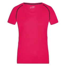 Damen Fitness Shirt JN495, hellpink/titan, Größe XXL - XXL