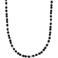 s.Oliver Kette 2031485 Edelstahl Achat Schwarz