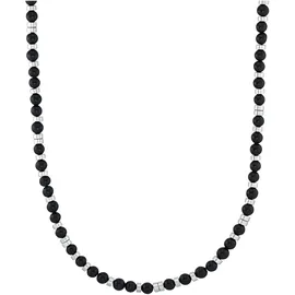s.Oliver Kette 2031485 Edelstahl Achat Schwarz