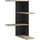 VCM Eckregal Holzwerkstoff 45x77x45 cm Schwarz
