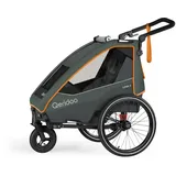 Qeridoo Lynix 2 Kinderanhänger grün