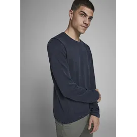 JACK & JONES Rundhalspullover Blau L
