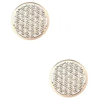 Hey Happiness Ohrstecker Lebensblume Rosegold 1,1 cm