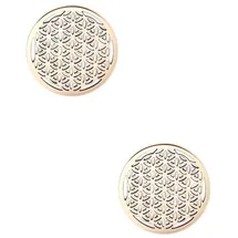 Hey Happiness Ohrstecker Lebensblume Rosegold 1,1 cm