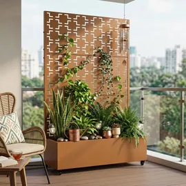 casa.pro Aaskis 190 x 120 x 38 cm Braun