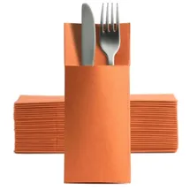 ornamensa Softpoint Besteckservietten Bestecktaschen orange