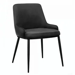 Mila | Hotel Stuhl | Samt | Grau