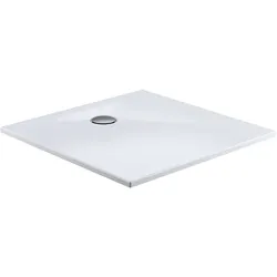 HSK Marmor-Polymer-Duschwanne plan##ohne Antislip-Beschichtung 800 x 1200mm Ablaufgarnitur waagrecht -_