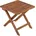 Beistelltisch 40 x 40 x 40 cm Braun
